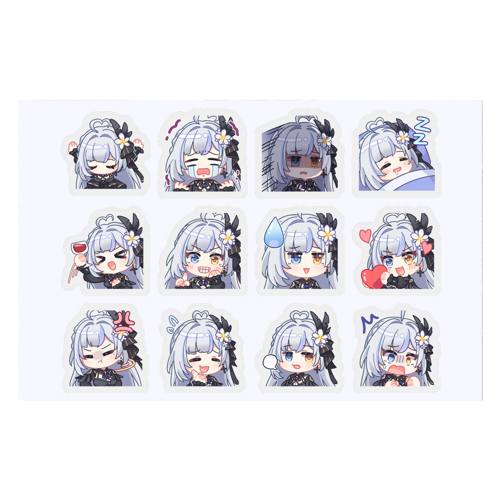 Milky Green Undead of the Night Stickers