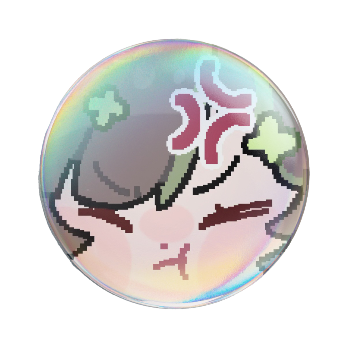Milky Green 8-Bit YBB Badge