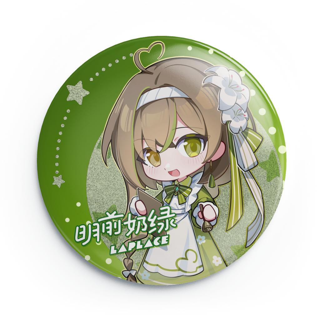 Milky Green March Monster Parody Badge v2.1