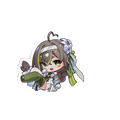 Milky Green White Battle Suit “Travel with Me” Acrylic Stick