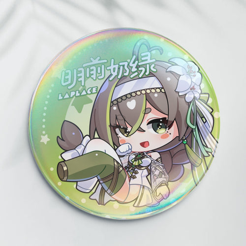 Milky Green March Monster Parody Badge