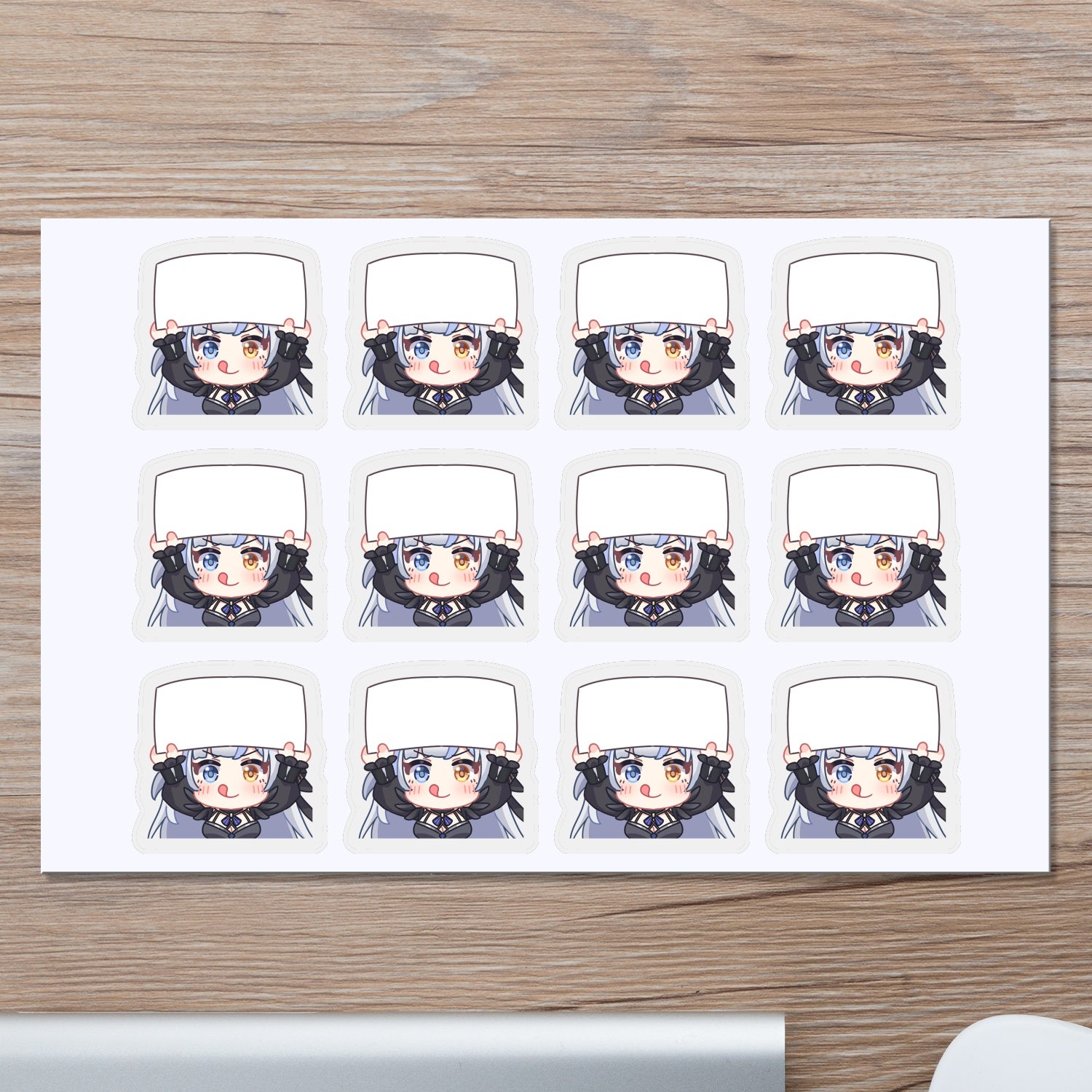 Milky Green Undead of the Night Stickers