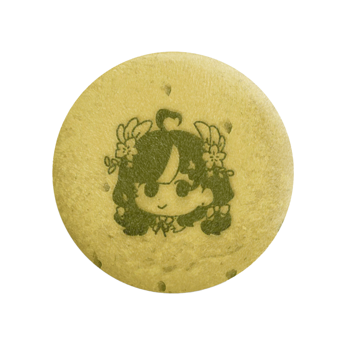 Milky Green “Cookie☆” Fluffy Badge