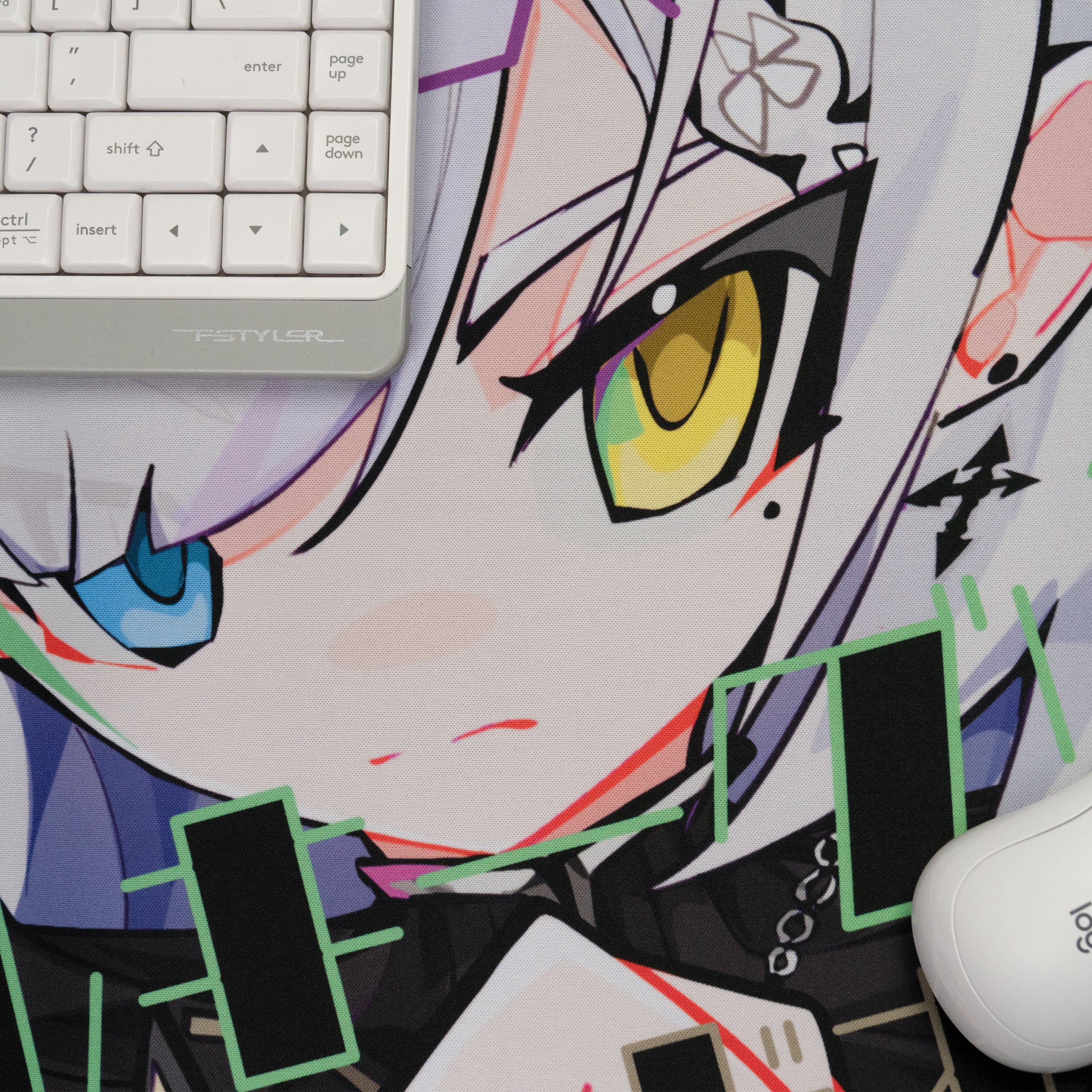 Milky Green Undead of the Night Mouse Pad (Medium)