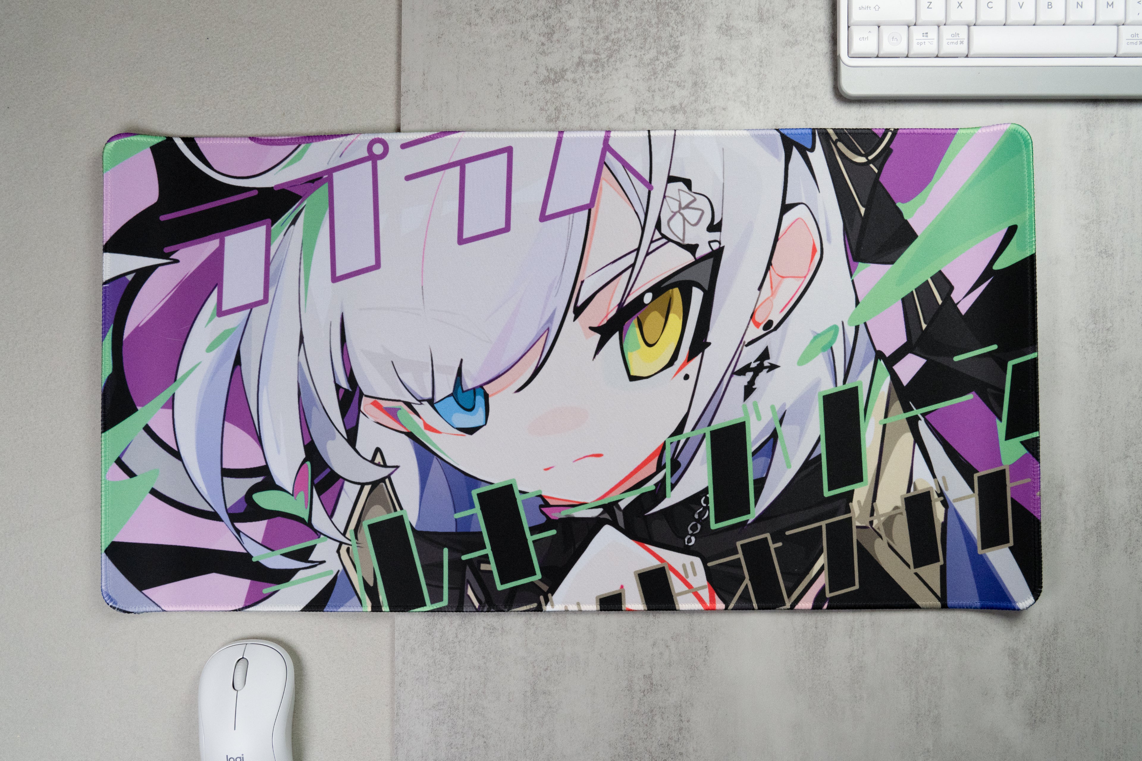 Milky Green Undead of the Night Mouse Pad (Medium)