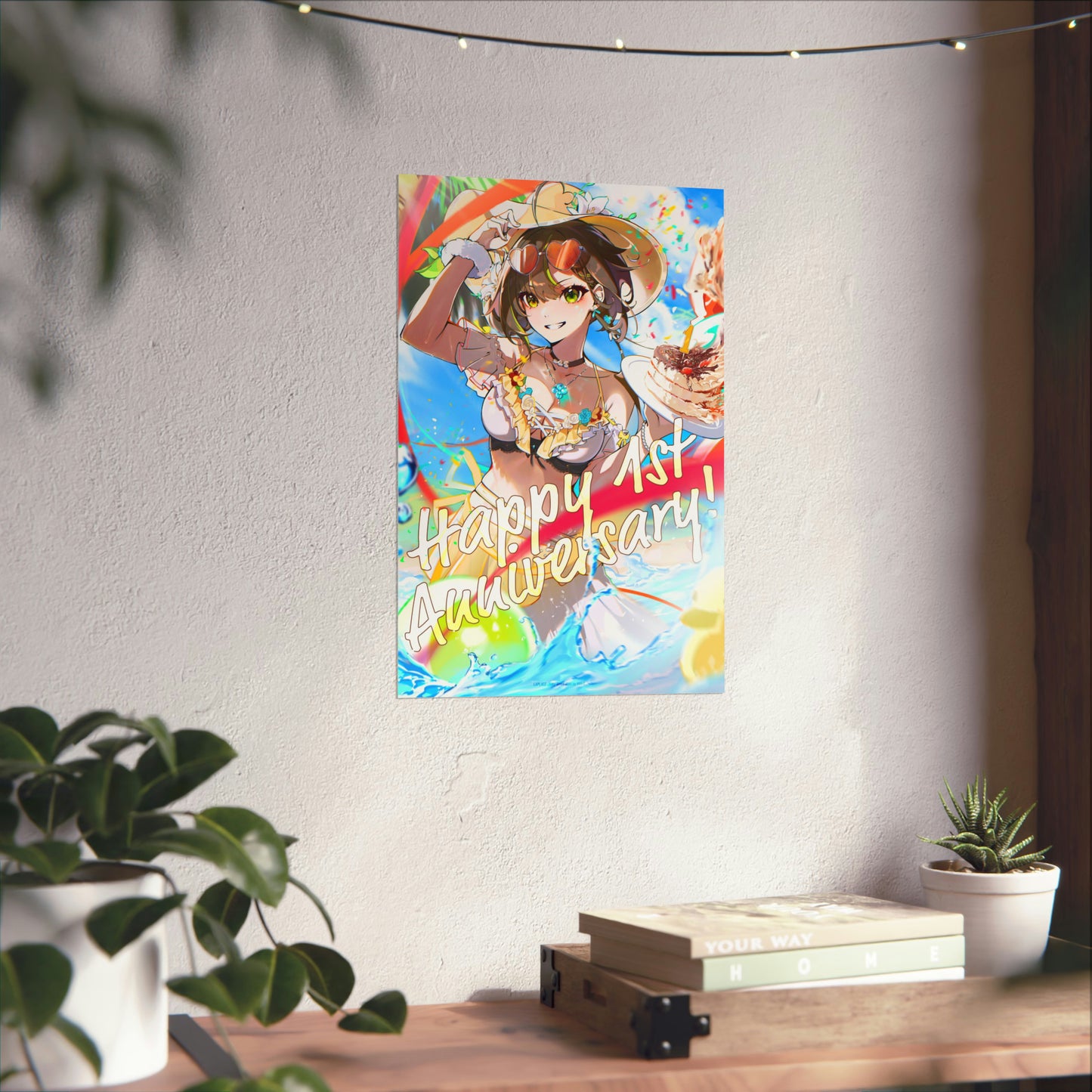 Milky Green Happy 1st Anniversary Bikini Poster (US)