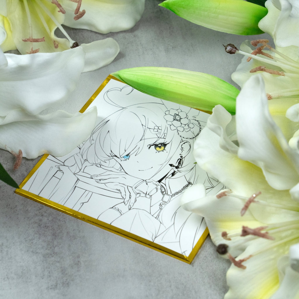 Milky Green Undead of the Night Sketch Ver. Unsigned Shikishi