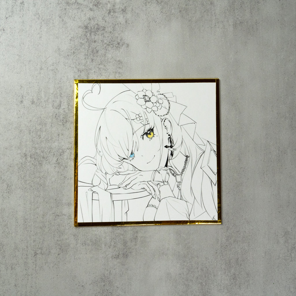 Milky Green Undead of the Night Sketch Ver. Unsigned Shikishi