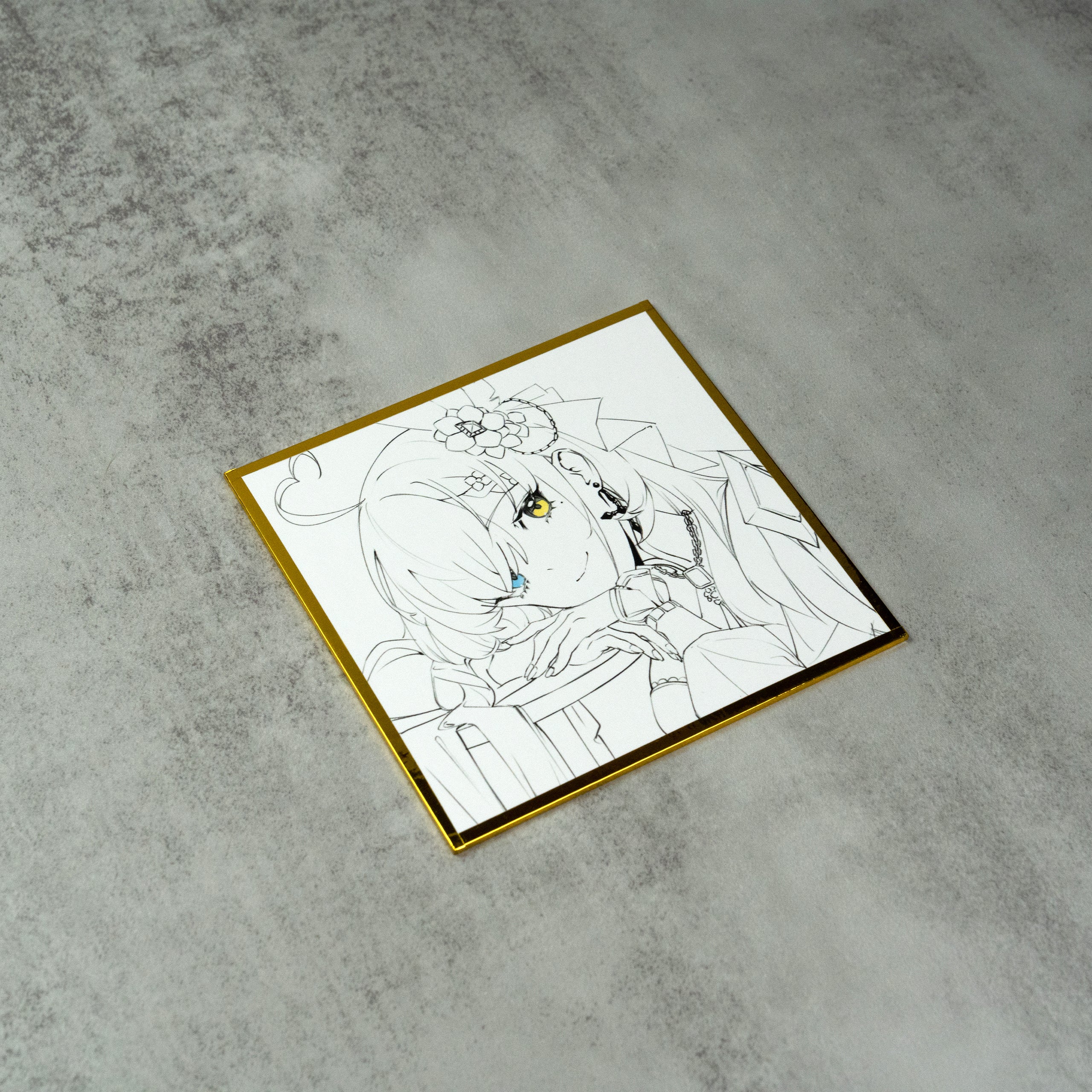 Milky Green Undead of the Night Sketch Ver. Unsigned Shikishi