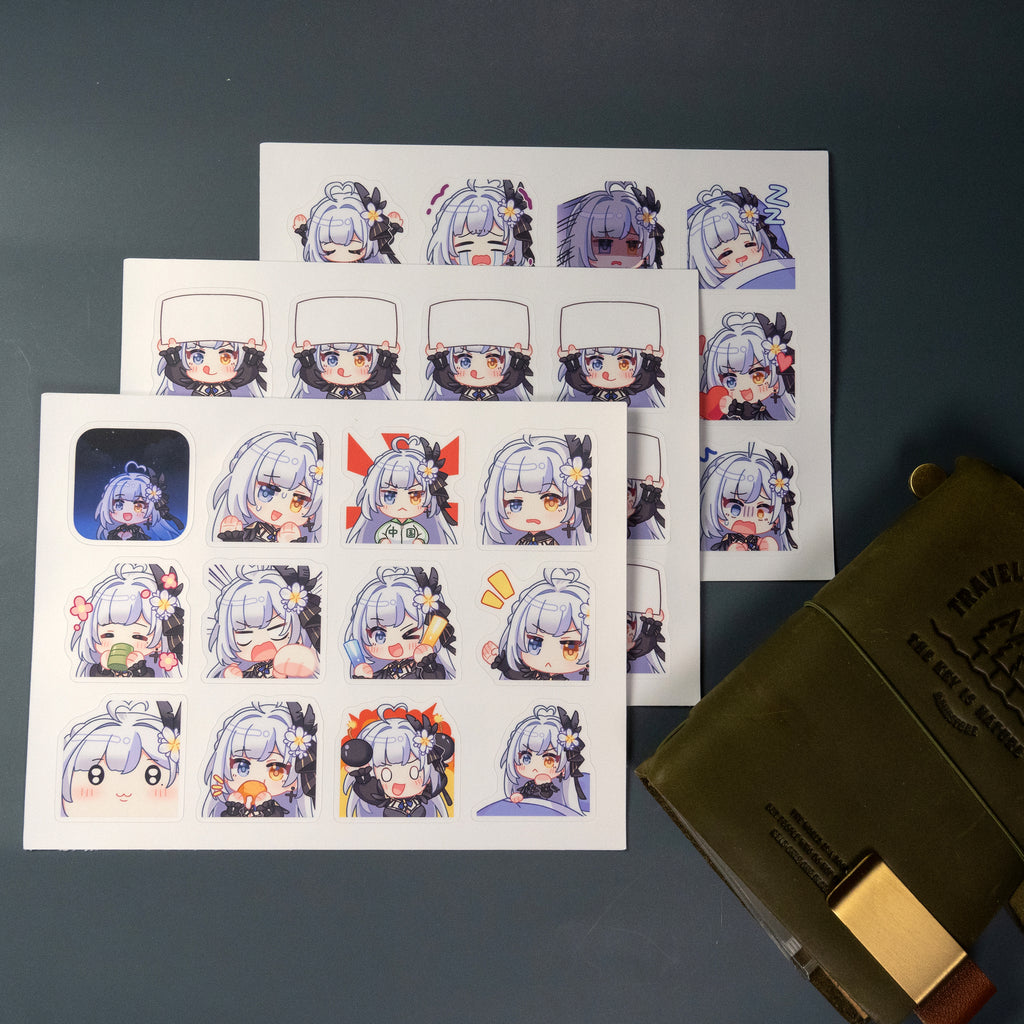 Milky Green Undead of the Night Stickers