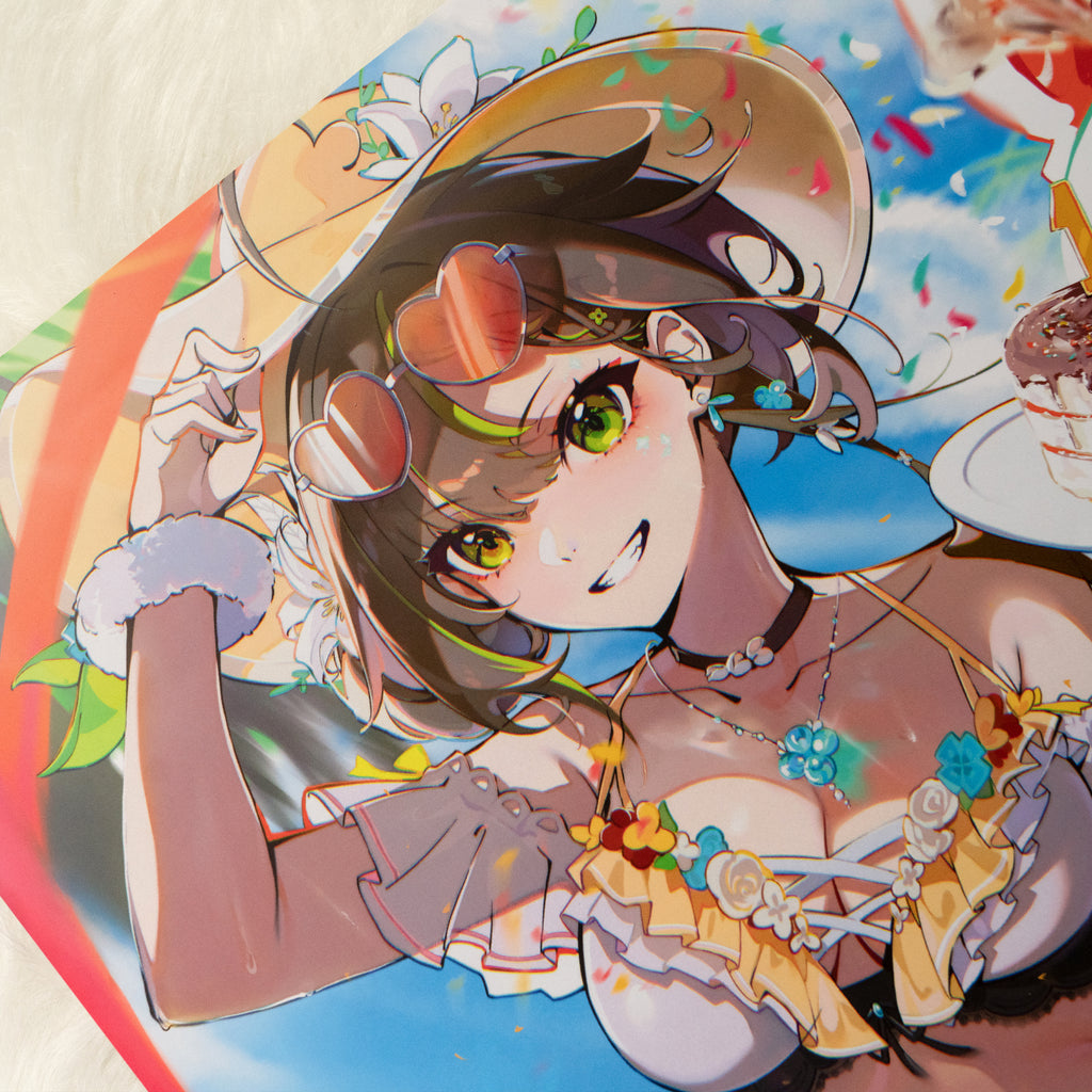 Milky Green Happy 1st Anniversary Bikini Poster