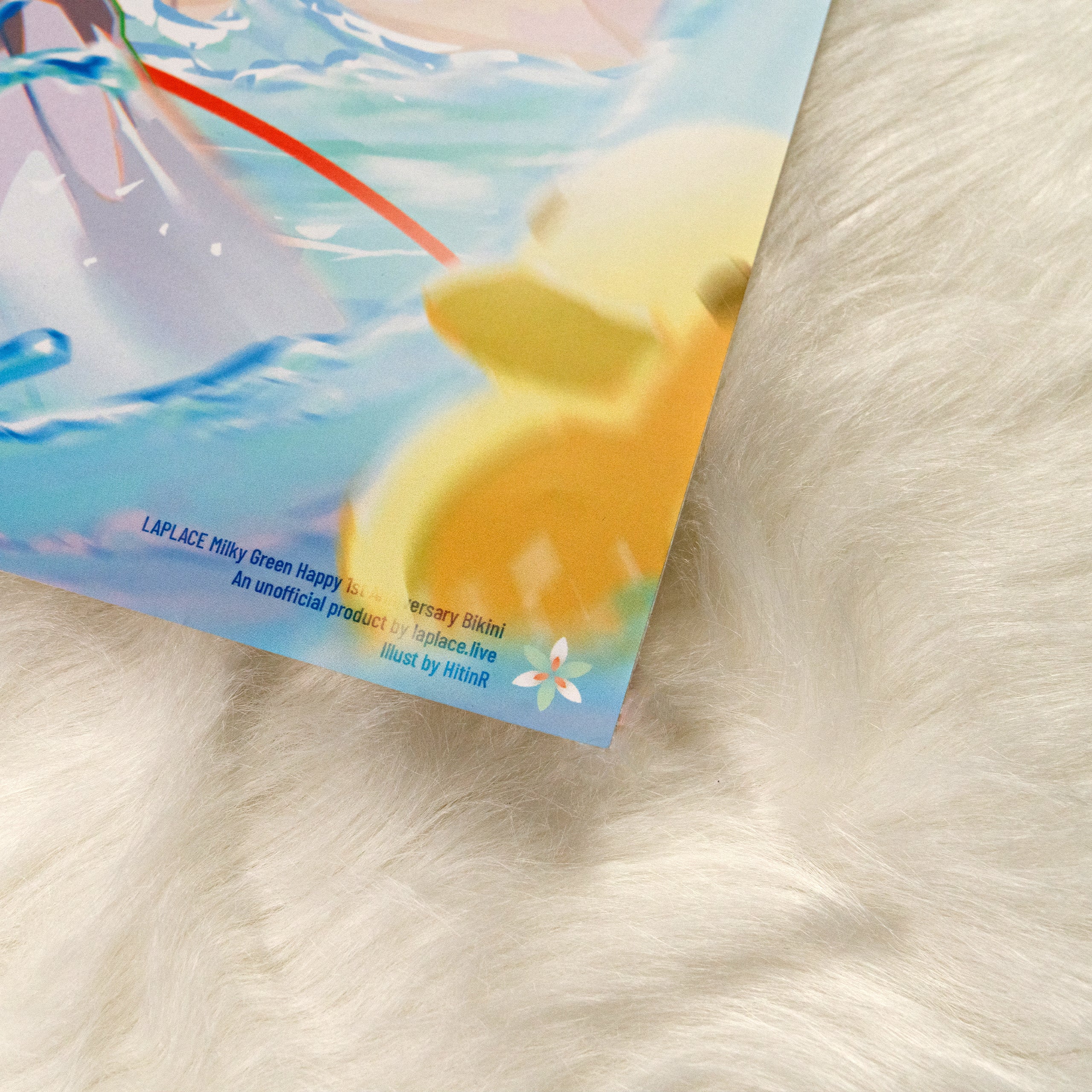 Milky Green Happy 1st Anniversary Bikini Poster