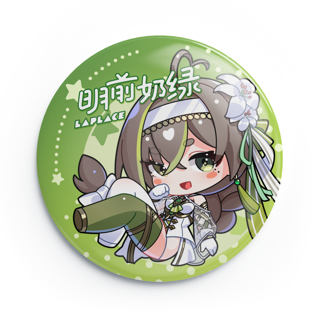 Milky Green March Monster Parody Badge