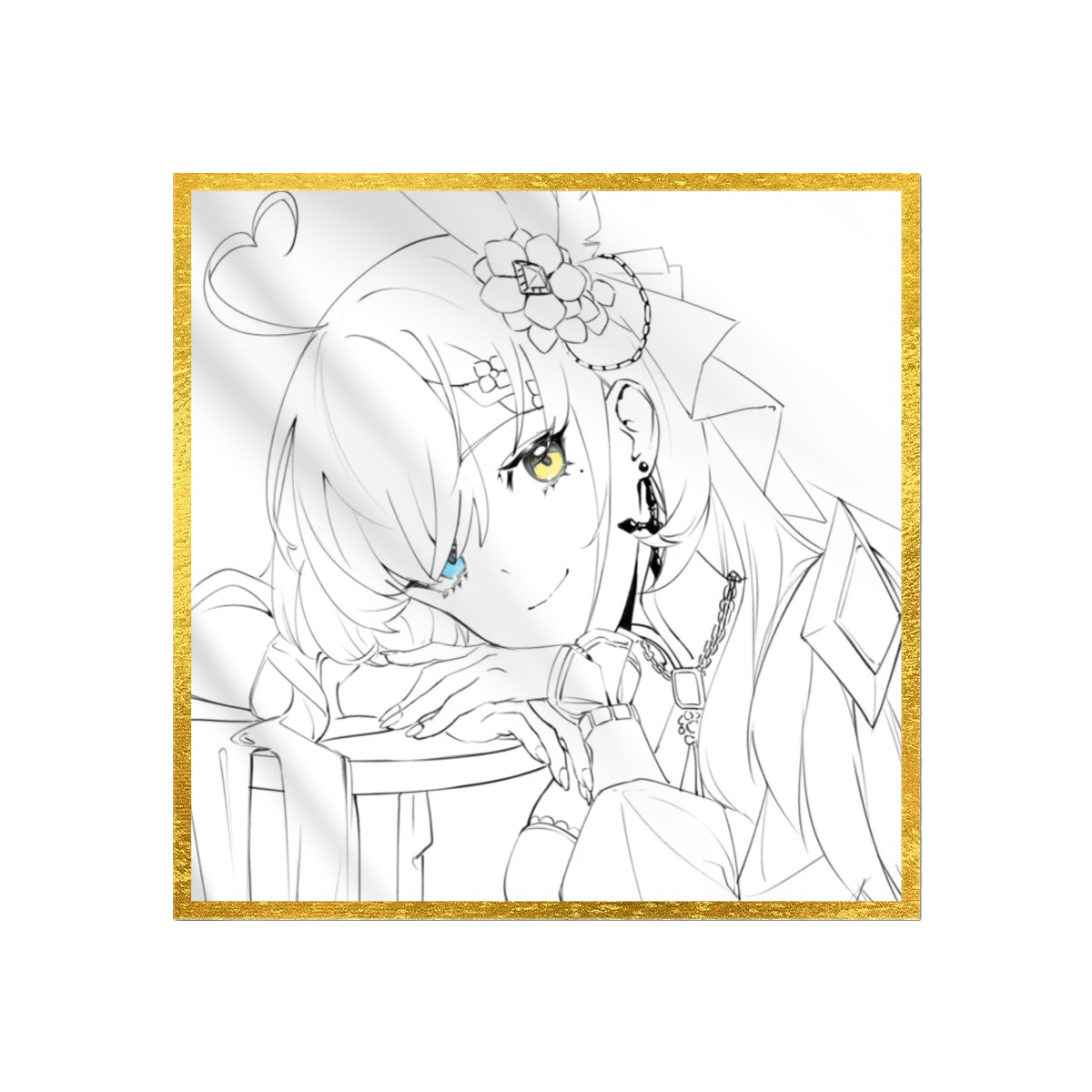 Milky Green Undead of the Night Sketch Ver. Unsigned Shikishi