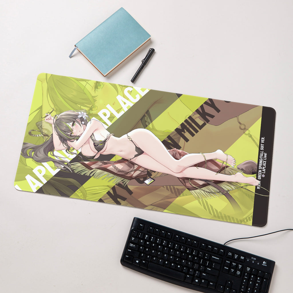 Milky Green Spring/Fall Suit Mouse Pad