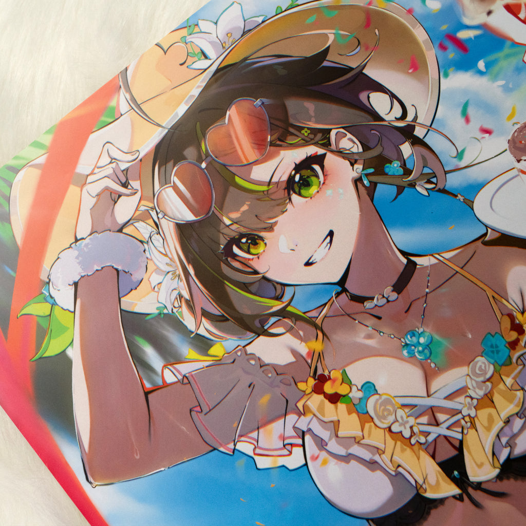 Milky Green Happy 1st Anniversary Bikini Poster