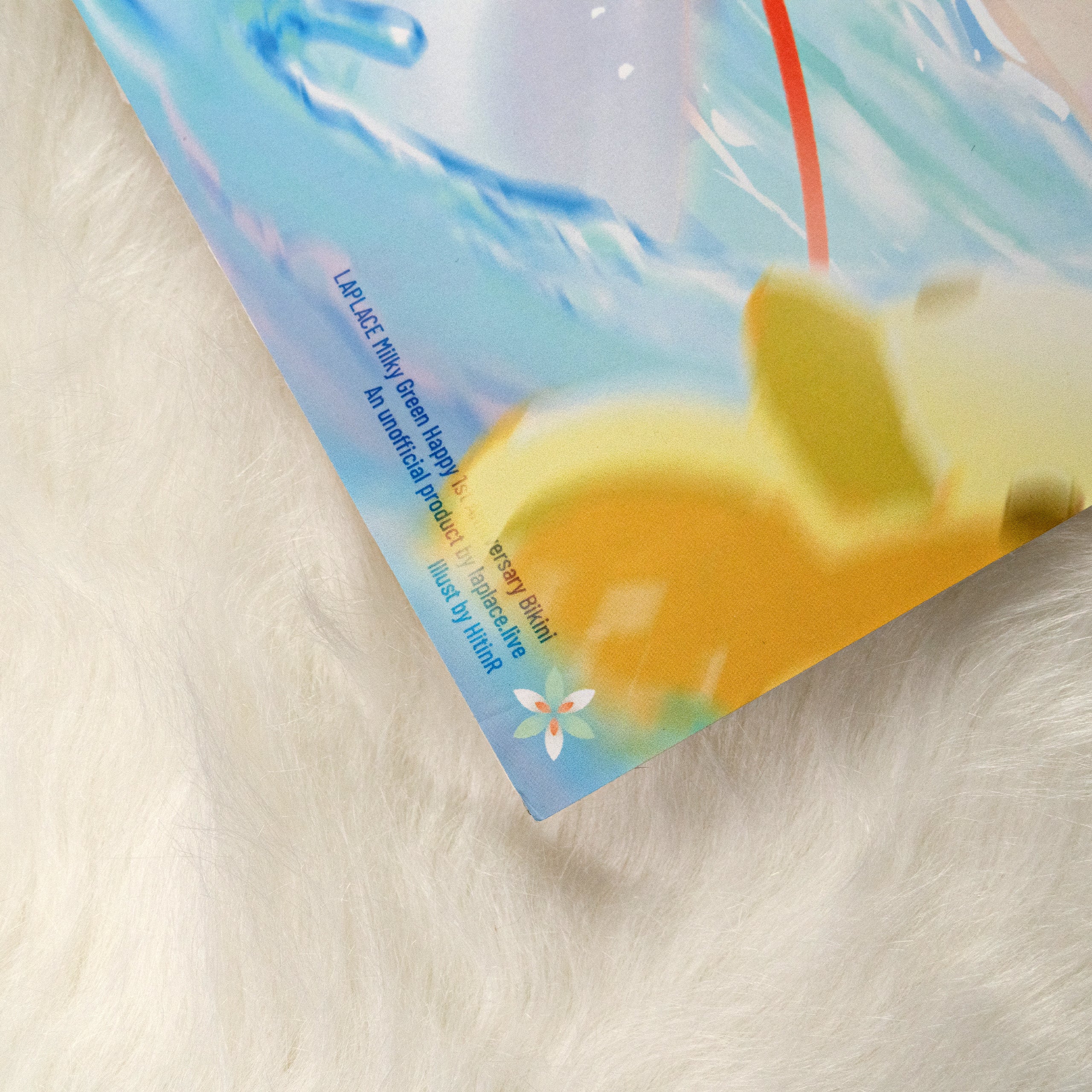 Milky Green Happy 1st Anniversary Bikini Poster