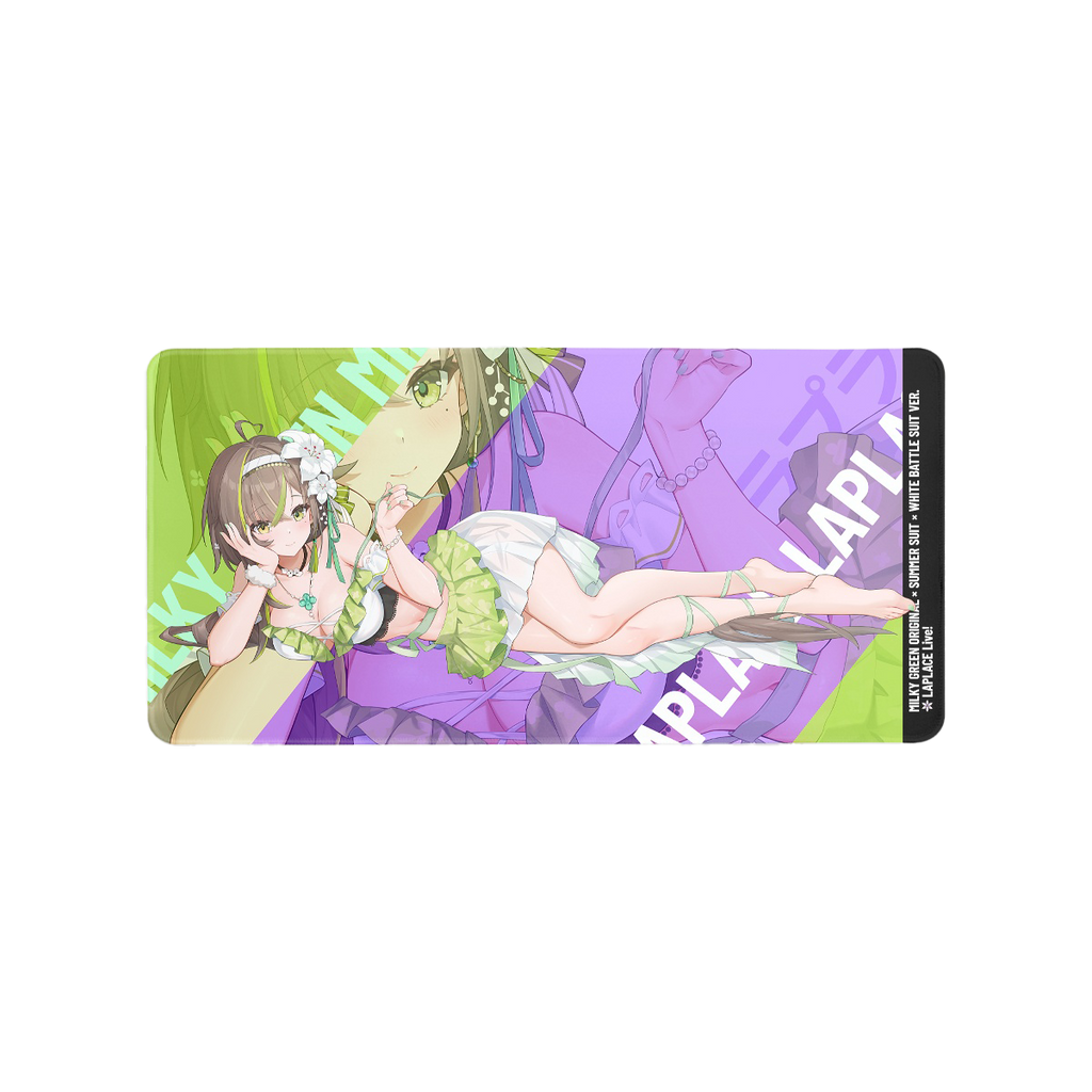 Specter Labs × Milky Green Original × Summer Suit × White Battle Suit ver. Remix Mouse Pad (XL, USA)