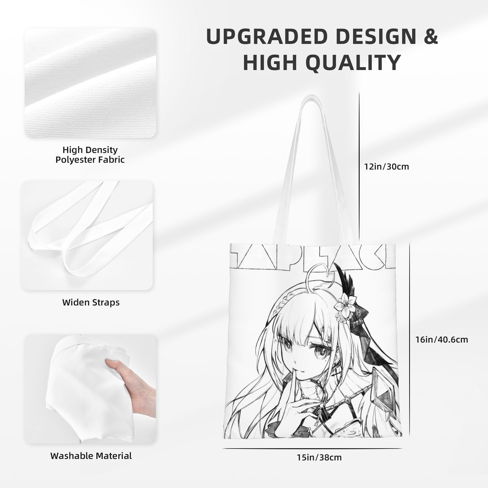 Milky Green Undead of the Night Sketch Tote Bag