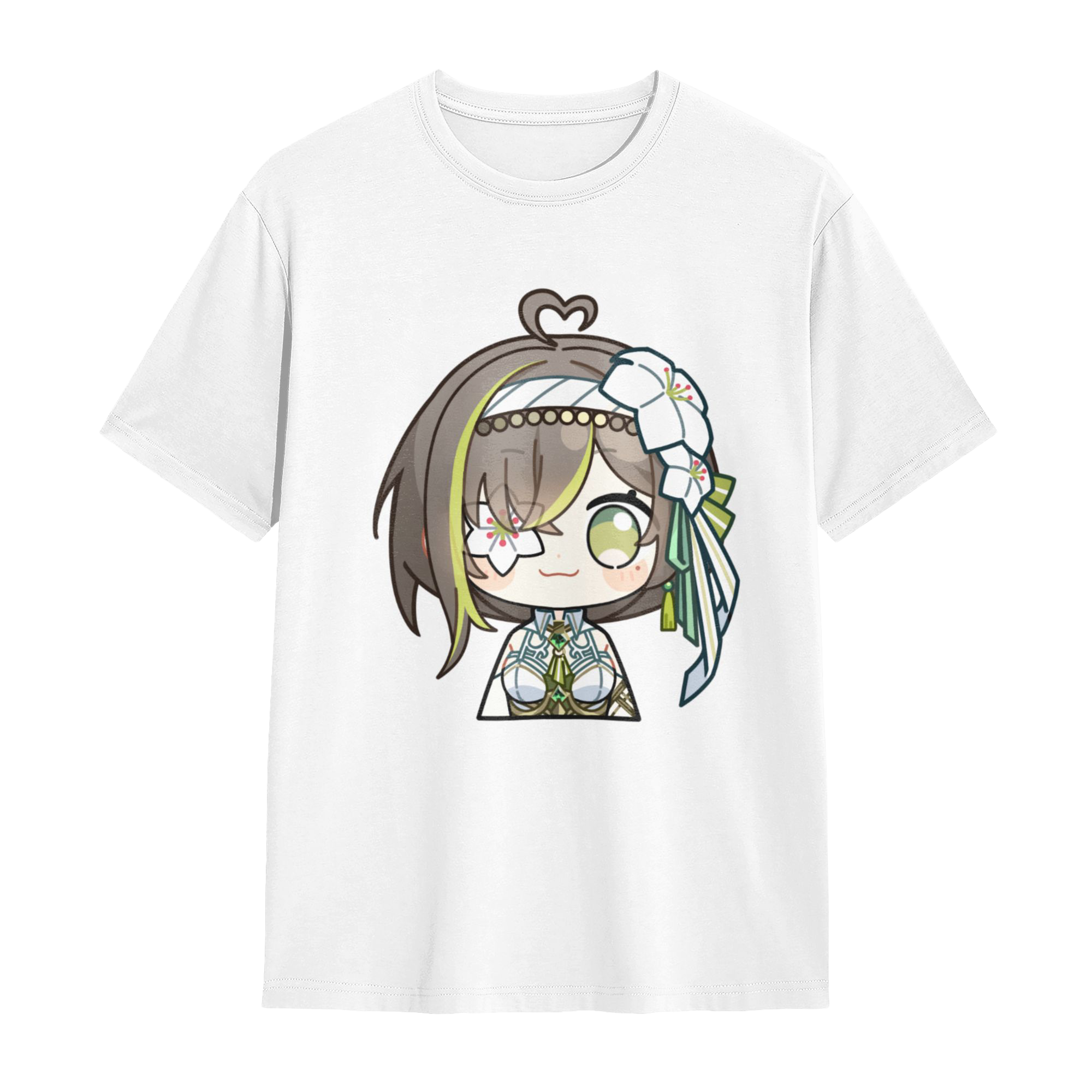 Milky Green White Battle Suit Chibi Ver. T-Shirt