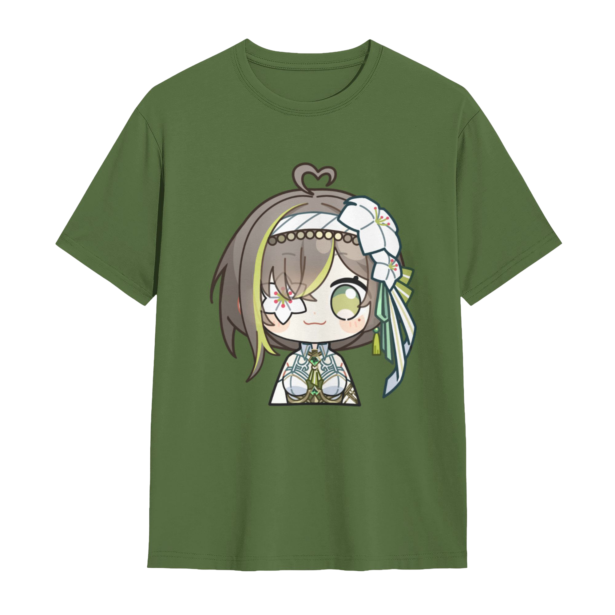 Milky Green White Battle Suit Chibi Ver. T-Shirt