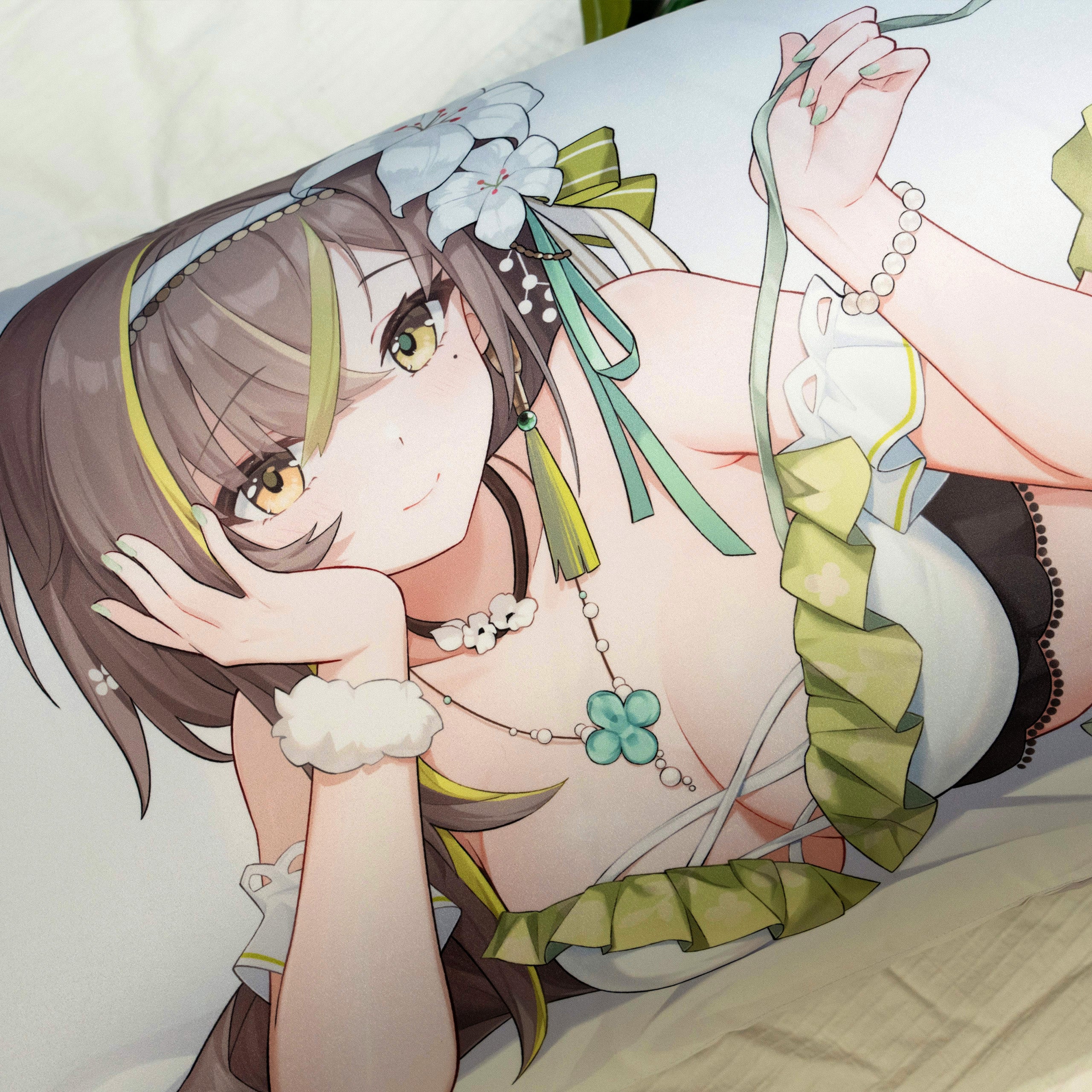 Milky Green Original × Summer Suit × White Battle Suit ver. Remix Dakimakura