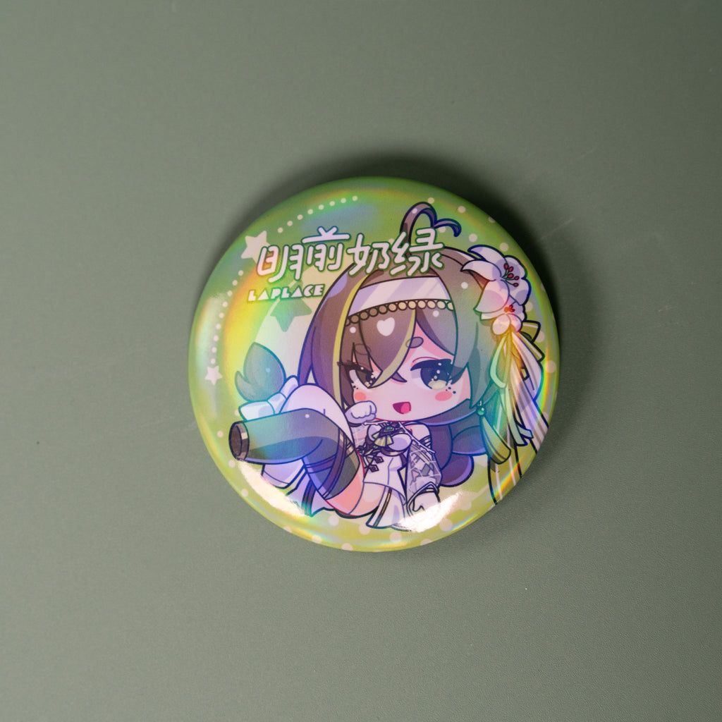 Milky Green March Monster Parody Badge