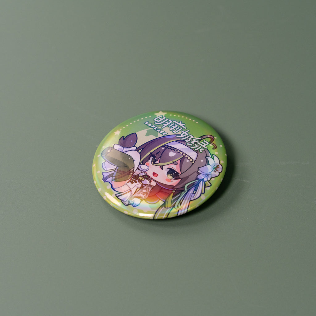 Milky Green March Monster Parody Badge
