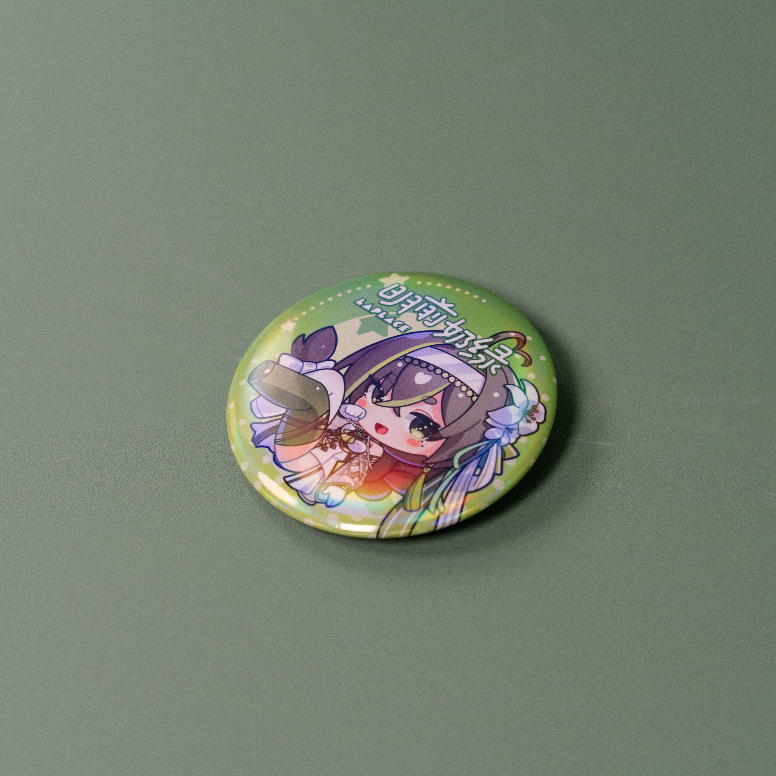 Milky Green March Monster Parody Badge