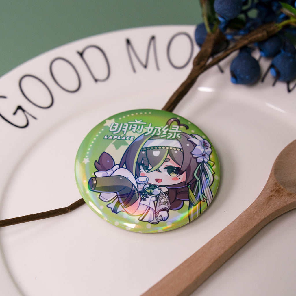 Milky Green March Monster Parody Badge