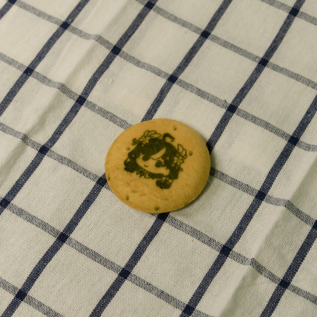 Milky Green “Cookie☆” Fluffy Badge