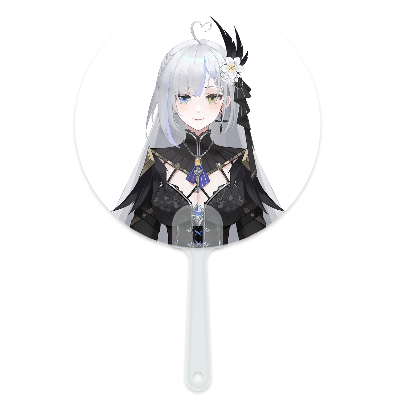 Milky Green Undead of the Night Hand Fan
